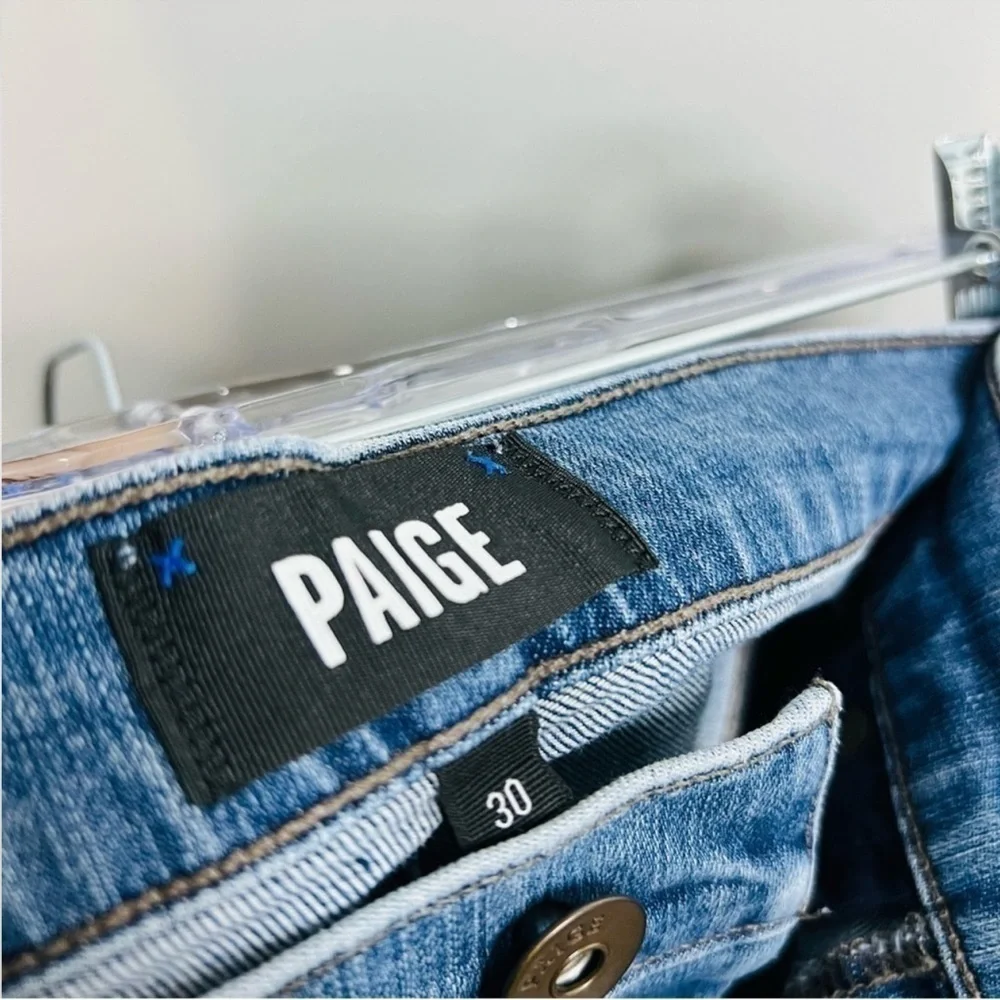 Paige Blue Federal Slim Straight Jeans 30W